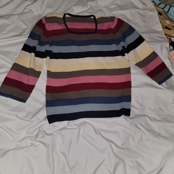 Striped knitted blouse - Picture 3 of 6